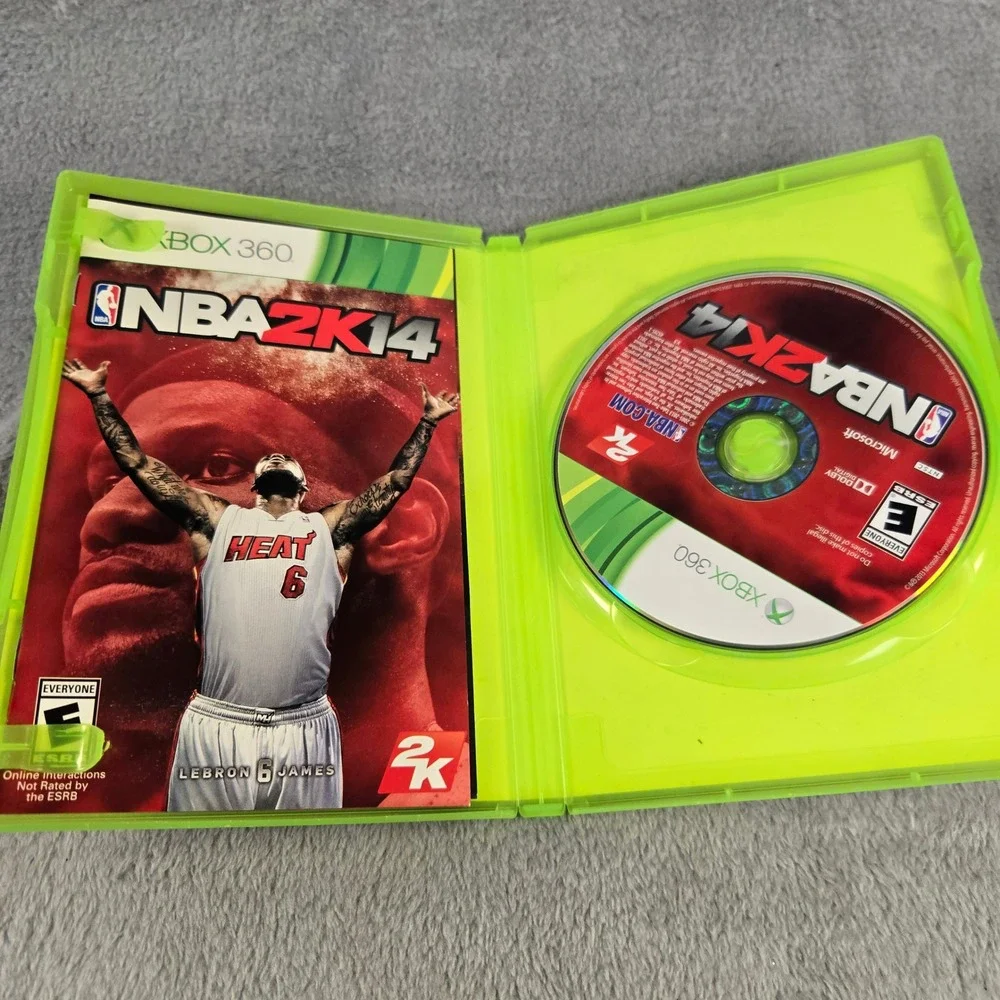 NBA 2K14 Xbox 360 Microsoft 2013 LeBron James Cover CIB Tested Works